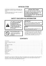 Предварительный просмотр 3 страницы Echo EDR-260 Operator'S Manual