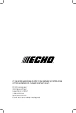 Предварительный просмотр 36 страницы Echo EG-10000 Operator'S Manual