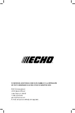 Предварительный просмотр 72 страницы Echo EG-10000 Operator'S Manual