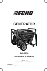 Предварительный просмотр 1 страницы Echo EG-3500 Operator'S Manual