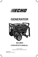 Preview for 1 page of Echo EG-3500 Operator'S Manual