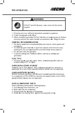 Preview for 15 page of Echo EG-3500 Operator'S Manual