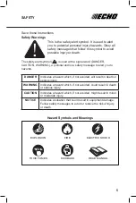 Preview for 5 page of Echo EGi-1200 Operator'S Manual