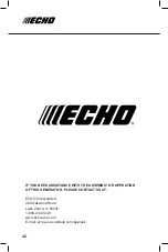 Предварительный просмотр 42 страницы Echo EGi-1200 Operator'S Manual