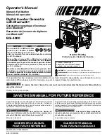 Предварительный просмотр 1 страницы Echo EGi-4000 Operator'S Manual