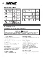 Preview for 4 page of Echo ES-210 - 10-04 Operator'S Manual