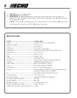 Предварительный просмотр 8 страницы Echo ES-210 - 10-04 Operator'S Manual