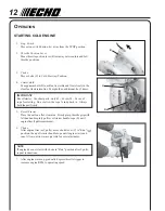 Preview for 12 page of Echo ES-210 - 10-04 Operator'S Manual