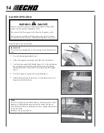 Preview for 14 page of Echo ES-210 - 10-04 Operator'S Manual