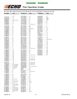 Preview for 38 page of Echo ES-210 - PARTS CATALOG SERIAL NUMBER P07113001001 - P07113999999 Parts Catalog