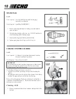 Предварительный просмотр 18 страницы Echo ES-210 - SERIAL NUMBER 07001001-07999999 Operator'S Manual