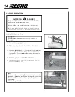 Preview for 14 page of Echo ES-230 Shred N Vac Operator'S Manual