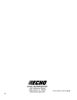 Предварительный просмотр 40 страницы Echo ES-255 SHRED 'N' VAC Operator'S Manual