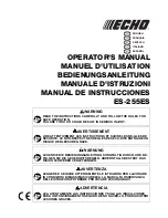 Echo ES-255ES Operator'S Manual preview