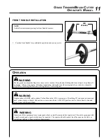 Предварительный просмотр 11 страницы Echo Grass Trimmer/Brush Cutter SRM-280 Operator'S Manual