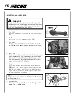 Preview for 16 page of Echo Grass Trimmer/Brush Cutter SRM-280 Operator'S Manual