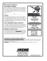 Preview for 36 page of Echo Grass Trimmer/Brush Cutter SRM-280T Operator'S Manual