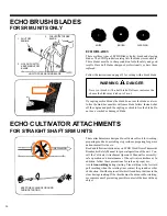 Предварительный просмотр 26 страницы Echo GRASS/WEED TRIMMER BRUSHCUTTER and CLEARING... Safety Manual