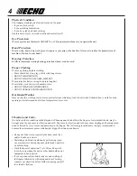 Предварительный просмотр 4 страницы Echo GT-200 Operator'S Manual