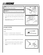 Preview for 22 page of Echo GT-2000 Type 1E Operator'S Manual