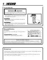 Preview for 6 page of Echo GT-2000EZR Operator'S Manual