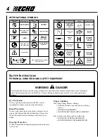 Предварительный просмотр 4 страницы Echo GT-2000R Operator'S Manual