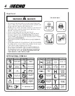 Preview for 4 page of Echo GT-200i Operator'S Manual