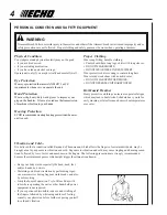 Preview for 4 page of Echo GT-200R - 07-07 Operator'S Manual