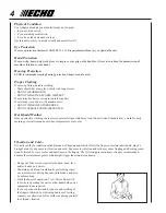 Предварительный просмотр 4 страницы Echo GT-200R - 10-05 Operator'S Manual