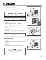 Preview for 14 page of Echo GT-200R - 10-05 Operator'S Manual