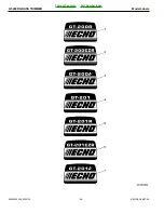 Preview for 36 page of Echo GT-200R - PARTS CATALOG SERIAL NUMBER 10001001-... Parts Catalog