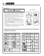 Preview for 4 page of Echo GT-200R Operator'S Manual