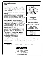 Предварительный просмотр 28 страницы Echo GT-201EZR Operator'S Manual