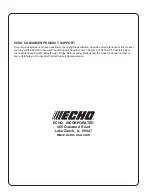 Предварительный просмотр 4 страницы Echo GT-201R Installation And Operating Instructions Manual