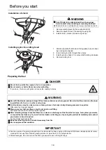 Предварительный просмотр 12 страницы Echo GT-222ES Operator'S Manual