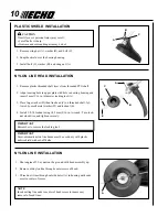 Предварительный просмотр 10 страницы Echo GT-225 Operator'S Manual