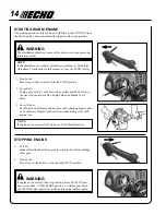 Preview for 14 page of Echo GT-225 Operator'S Manual