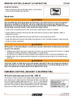 Предварительный просмотр 8 страницы Echo GT-230 Operator'S Manual