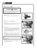 Предварительный просмотр 12 страницы Echo GT-231 Operator'S Manual