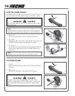 Preview for 14 page of Echo GT-251 Operator'S Manual