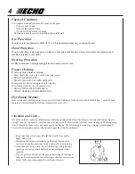 Предварительный просмотр 4 страницы Echo GT-25l Operator'S Manual