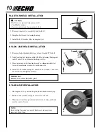 Preview for 10 page of Echo GT_225 - 11-09 Operator'S Manual