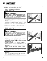 Предварительный просмотр 10 страницы Echo HC-150 - 11-09 1 Manuel D'Utilisation