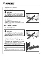 Предварительный просмотр 10 страницы Echo HC-150 Operator'S Manual