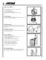 Preview for 6 page of Echo HC-1500 TYPE 1E - 12-00 Operator'S Manual