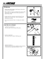 Предварительный просмотр 16 страницы Echo HC-1500 TYPE 1E - 12-00 Operator'S Manual