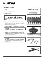 Предварительный просмотр 28 страницы Echo HC-1500 TYPE 1E - 12-00 Operator'S Manual