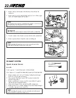 Preview for 22 page of Echo HC-1500 - Type 2E Operator'S Manual