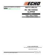 Echo HC-150i Parts Catalog preview