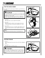 Предварительный просмотр 14 страницы Echo HC-165 Operator'S Manual